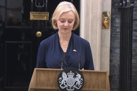 Liz Truss resigns as prime minister